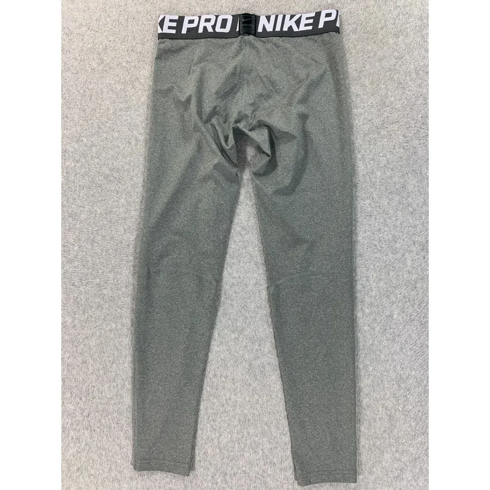 Nike Dri Fit Full Length Compression Tights Pants‎ (Girl's Medium) Silver